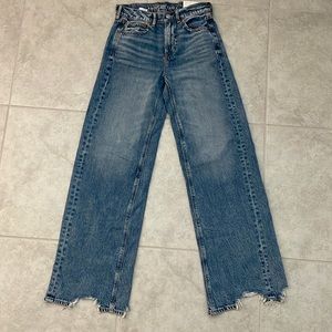 AE dreamt drape high waisted baggy wide leg jeans BNWT